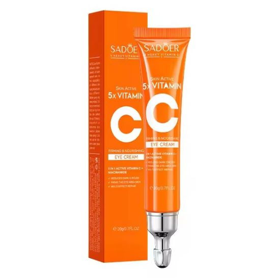SADOER 5x Vitamin C Whitening Brightening Moisturizing Eye Cream Repairing Nourishing Lifting Anti Aging Eye Moisturizer Eye Cream SD11329