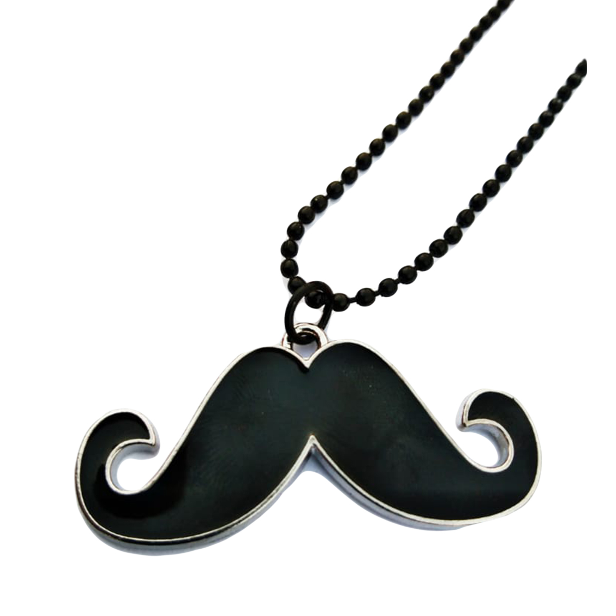 Black Mustache Locket & chain For Boys-Men