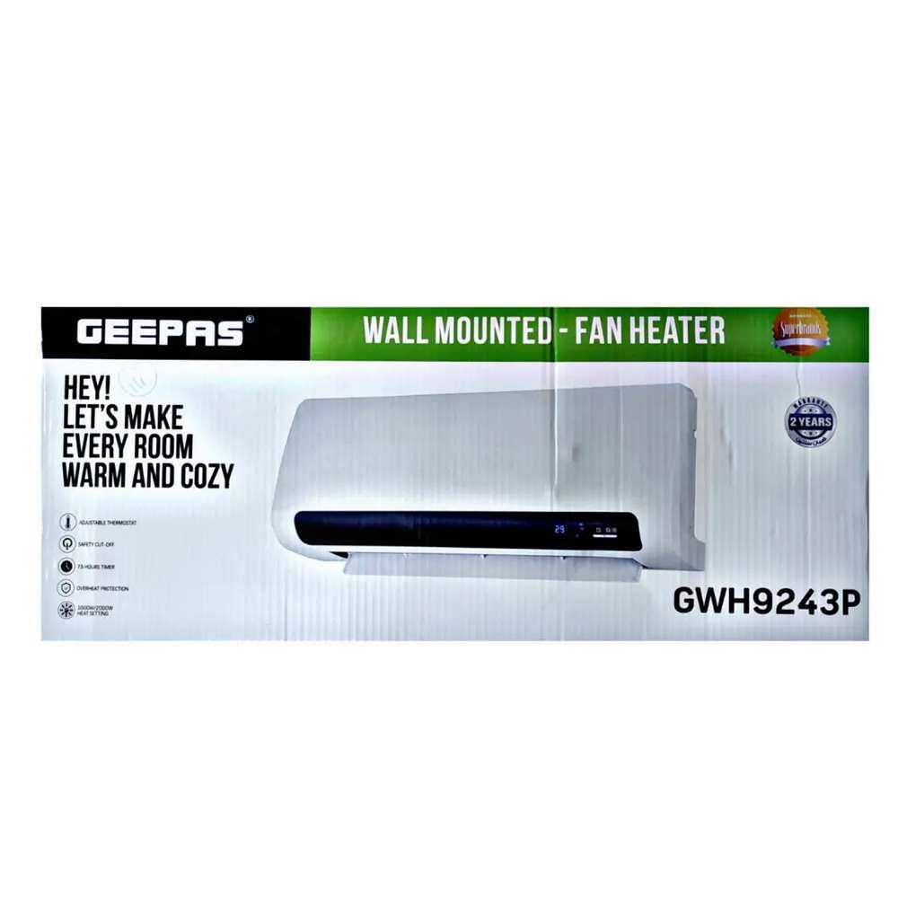 Original Geepas Wall Mounted Fan Heater GWH9243P