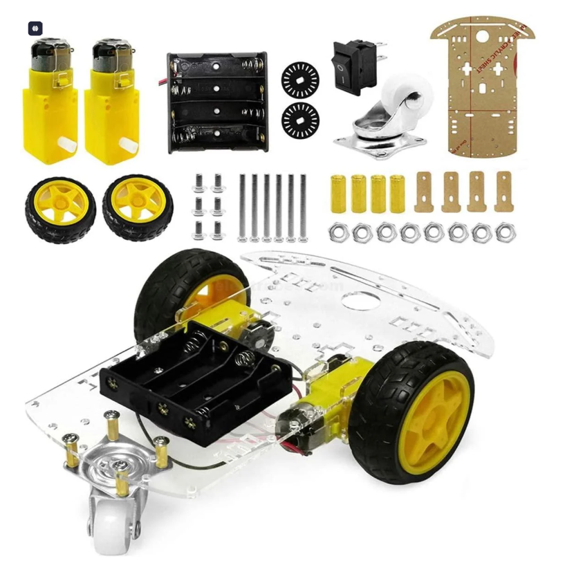 New ARDUINO 2WD Robot Smart Car Chassis Kits Full Size Base Board with Speed Encoder for Arduino 51 M26 DIY Education Robot Smart Car Kit For Student kids