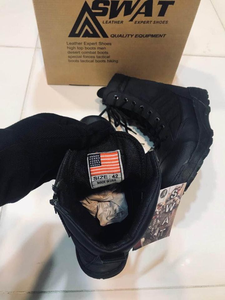 Black SWAT Shoes For Men
