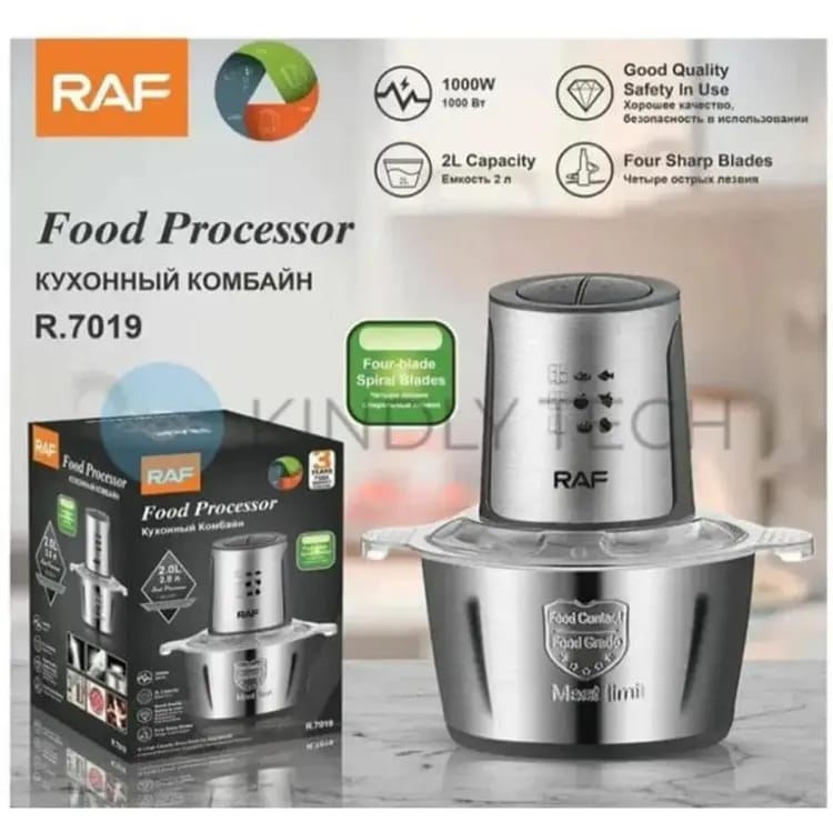RAF Meat Grinder 3L 1000W Stainless Steel Electric Chopper Meat Grinder