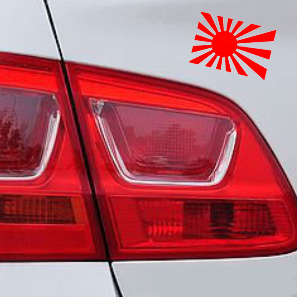 Japanese Rising Sun Vinyl Japan Flag Japanese Rising Sun Vinyl Decals - 2 Pack Reflective 4 Inch ...