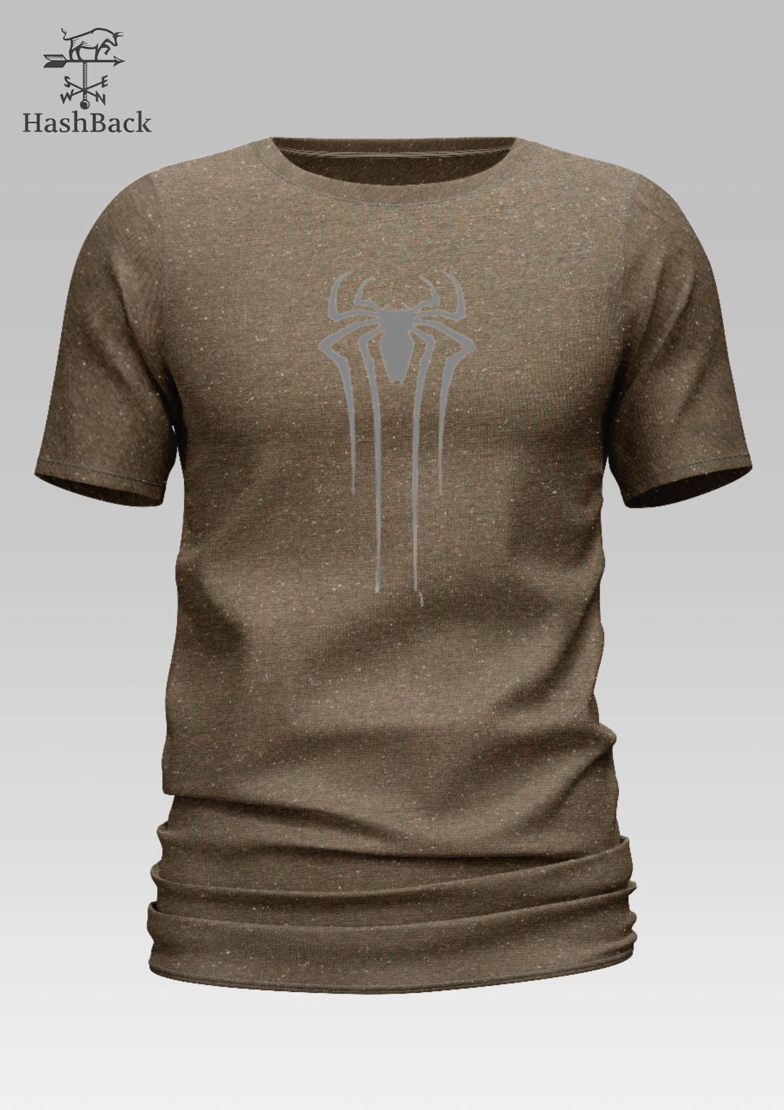HashBack basic Oversized premium Tshirt For Men Spider Printed