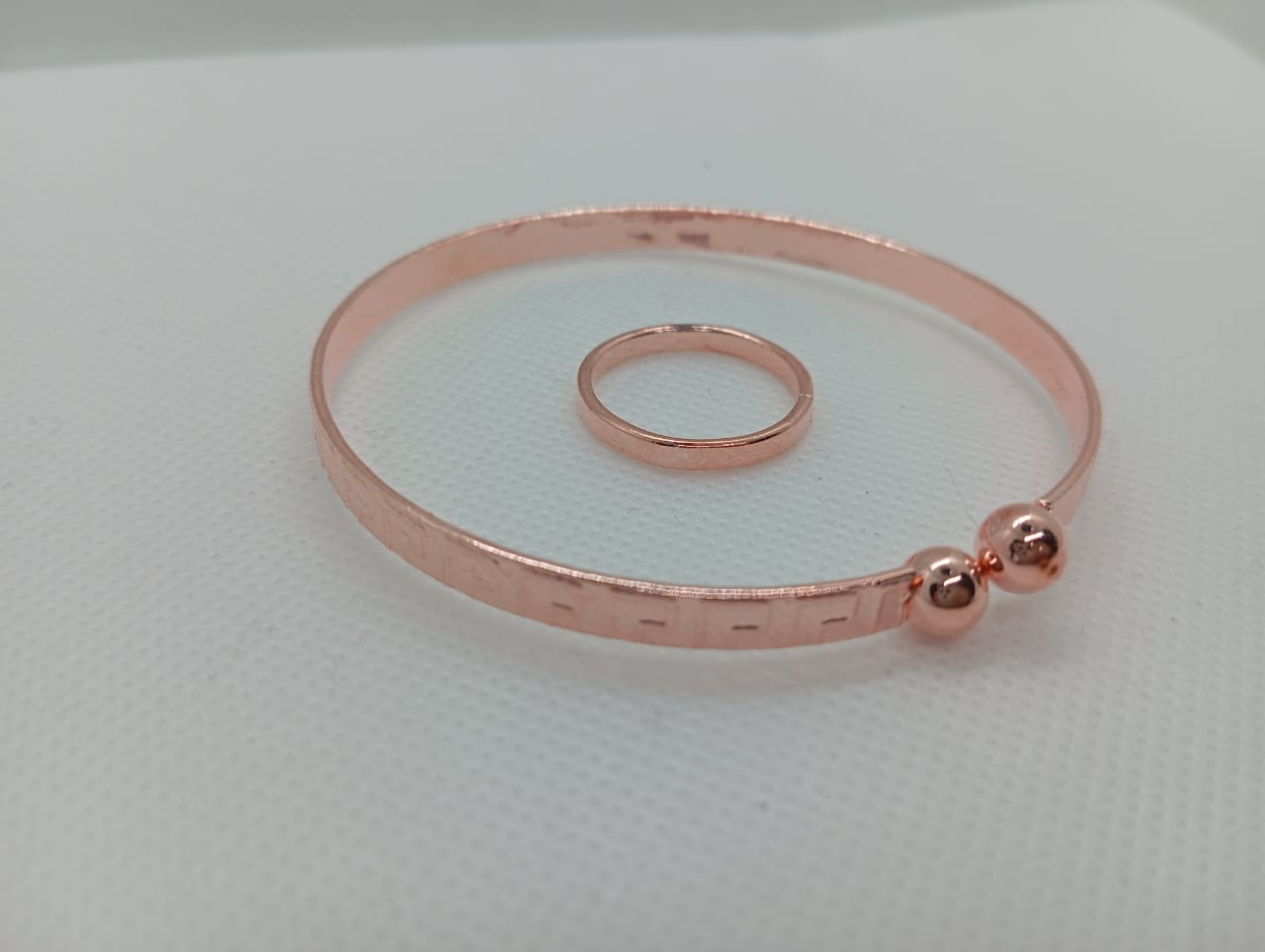 Adjustable kara for girls with free matching ring