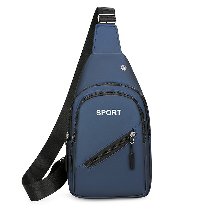 hafzan's Men Fashion Multifunction Shoulder Bag Crossbody Bag On Shoulder Travel Sling Bag Pack Messenger Pack Chest Bag For Male