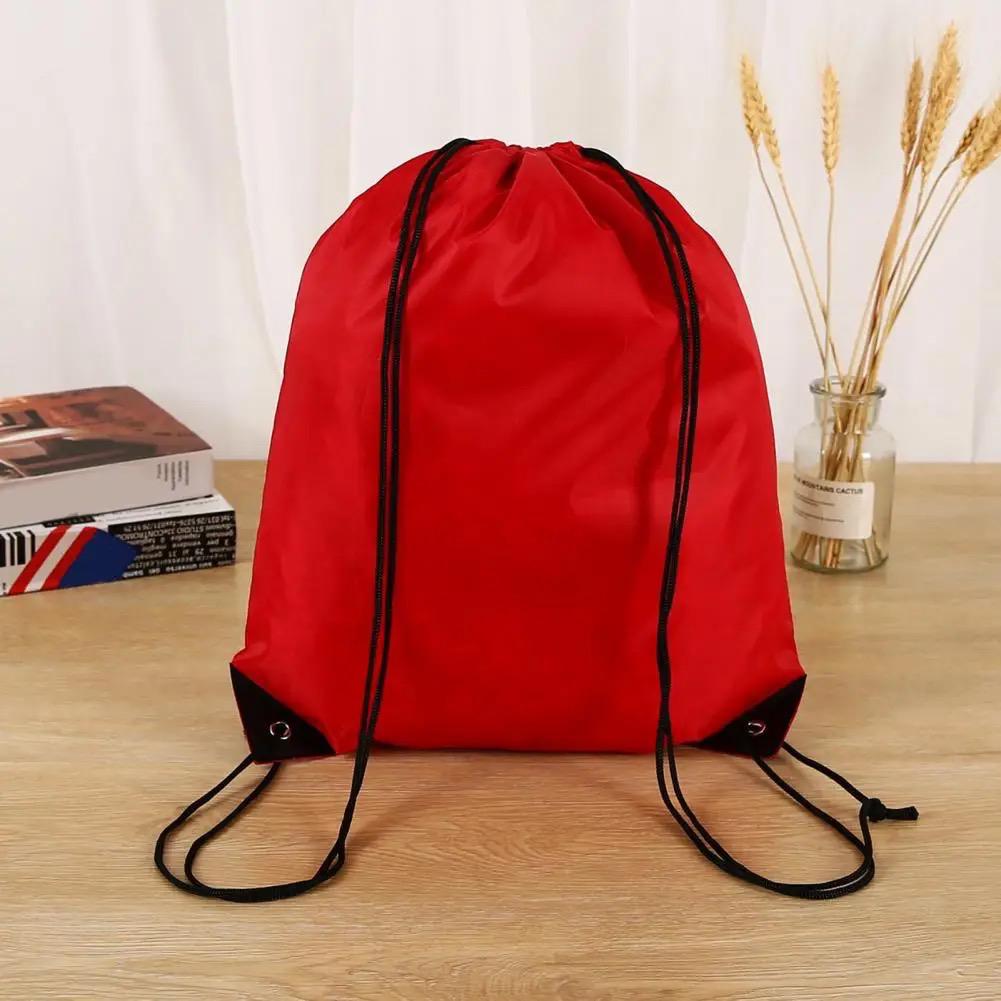 Drawstring Backpack Nylon Foldable Sports Gym Drawstring Tote Bag pack Sack For Men Women