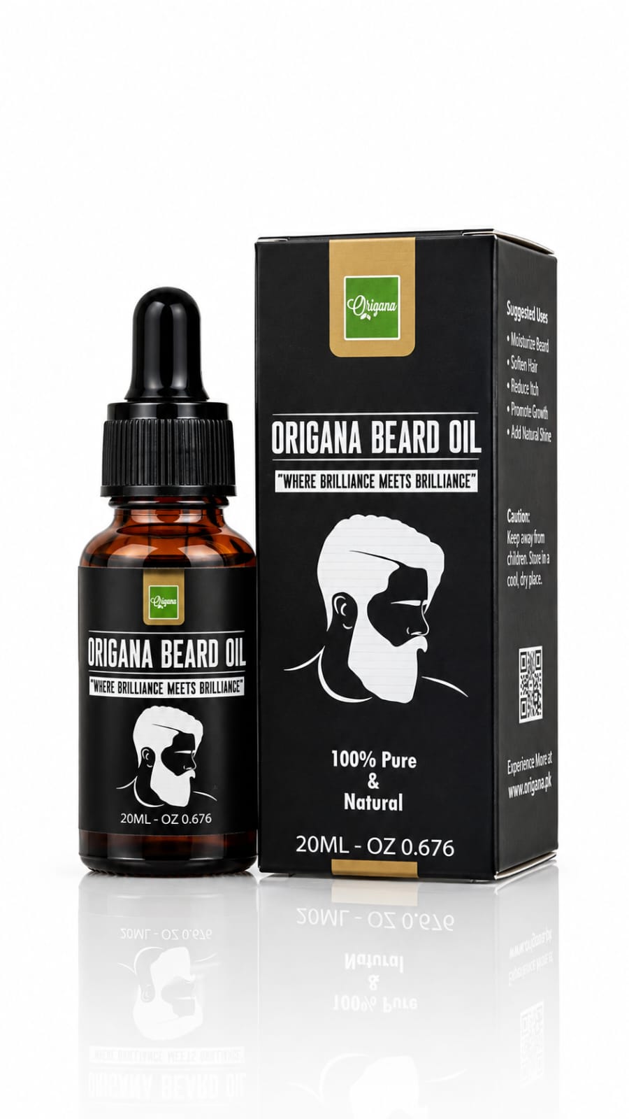 Beard Growth(organic)  Guaranteed with Argan & Geranium For faster Growth(or| For Beard Growth | Softness| Shine | Patchy Beard | by origana