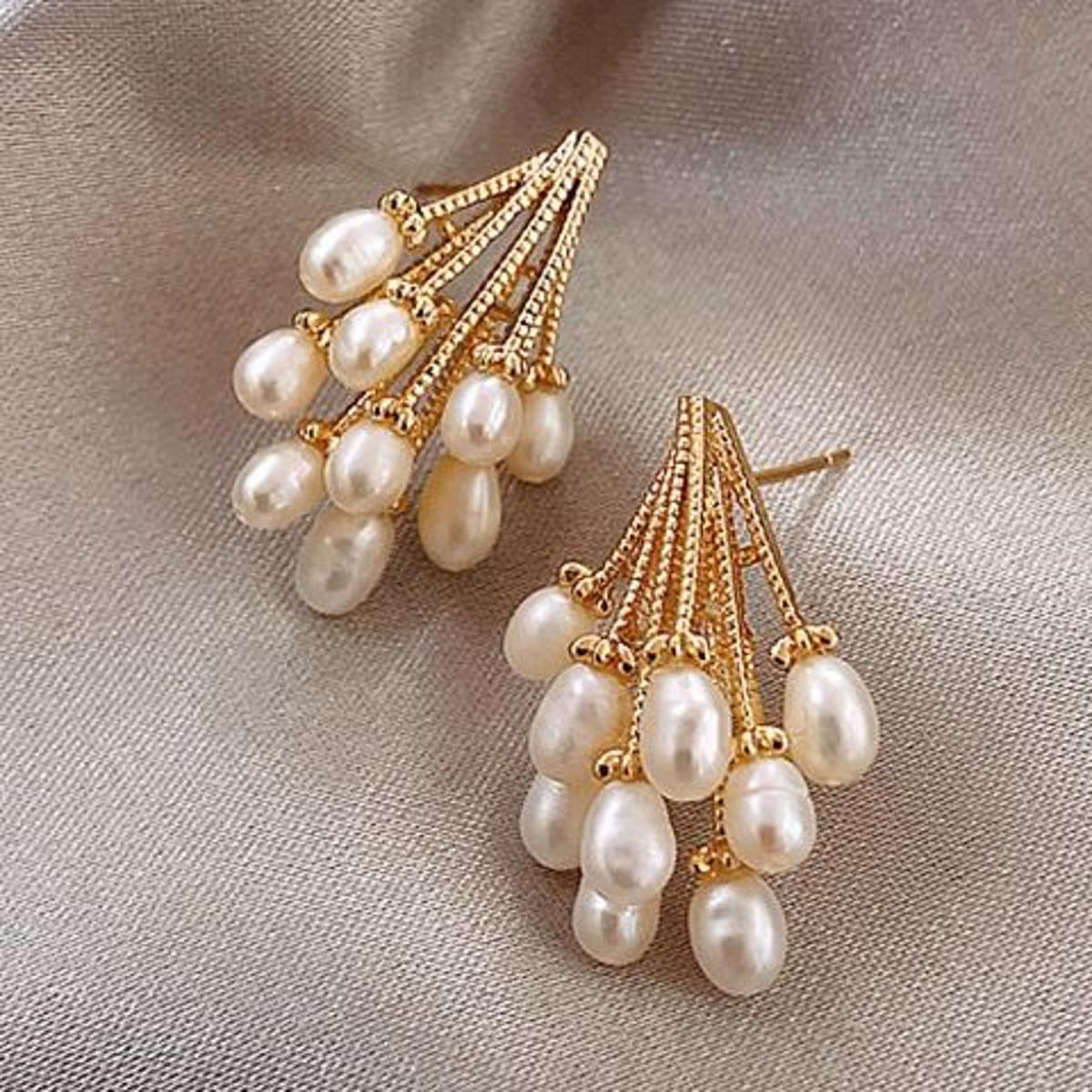 High Quality Delicate Tassel Pearl Trendy Earring For Girls