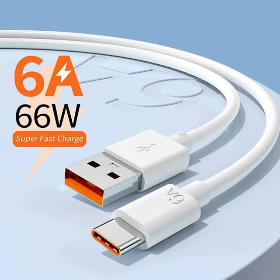 TYPE C DATA CABLE 6 AMPERE CHARGING CABLE GIVES FAST CHARGING TURBO CHARGING AND FLASH CHARGING
