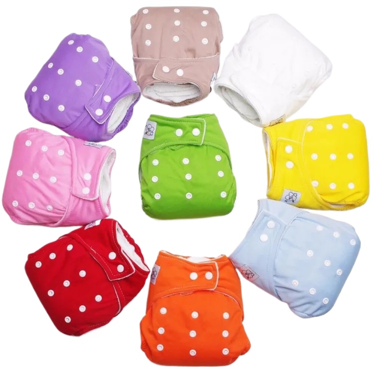Baby Reusable Diapers Newborn Cotton Cloth Nappy Diaper Liners Kid Washable Nappy Baby Cloth Diaper