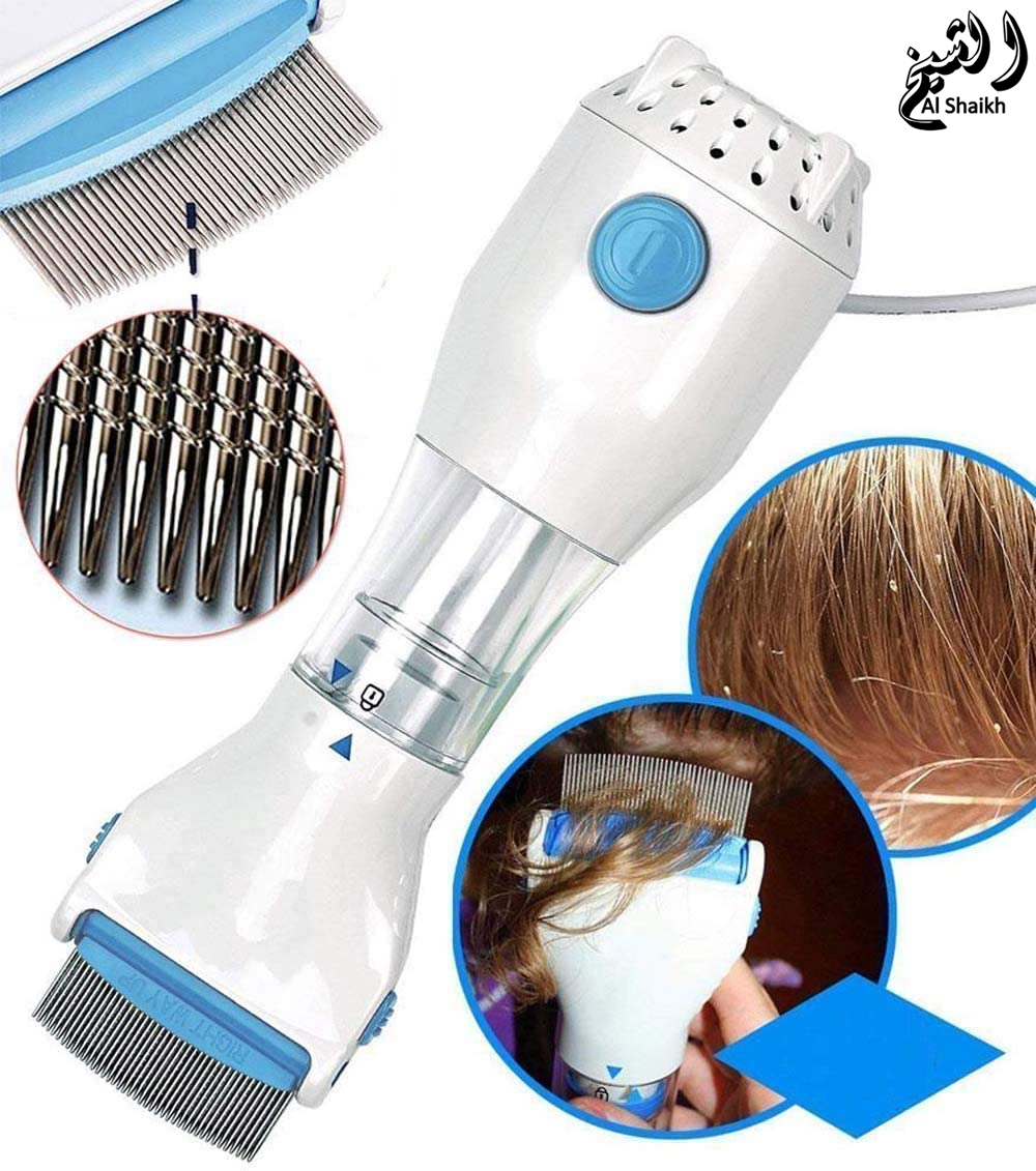V Comb Electronic Head Lice Removal Machine | Rechargeable Anti Lice Electric Comb with Steel Filter | Safe & Chemical-Free Lice & Nits Remover for Kids & Adults | Includes 2/4/6 Filters | Gentle Vacuum Lice Treatment Tool