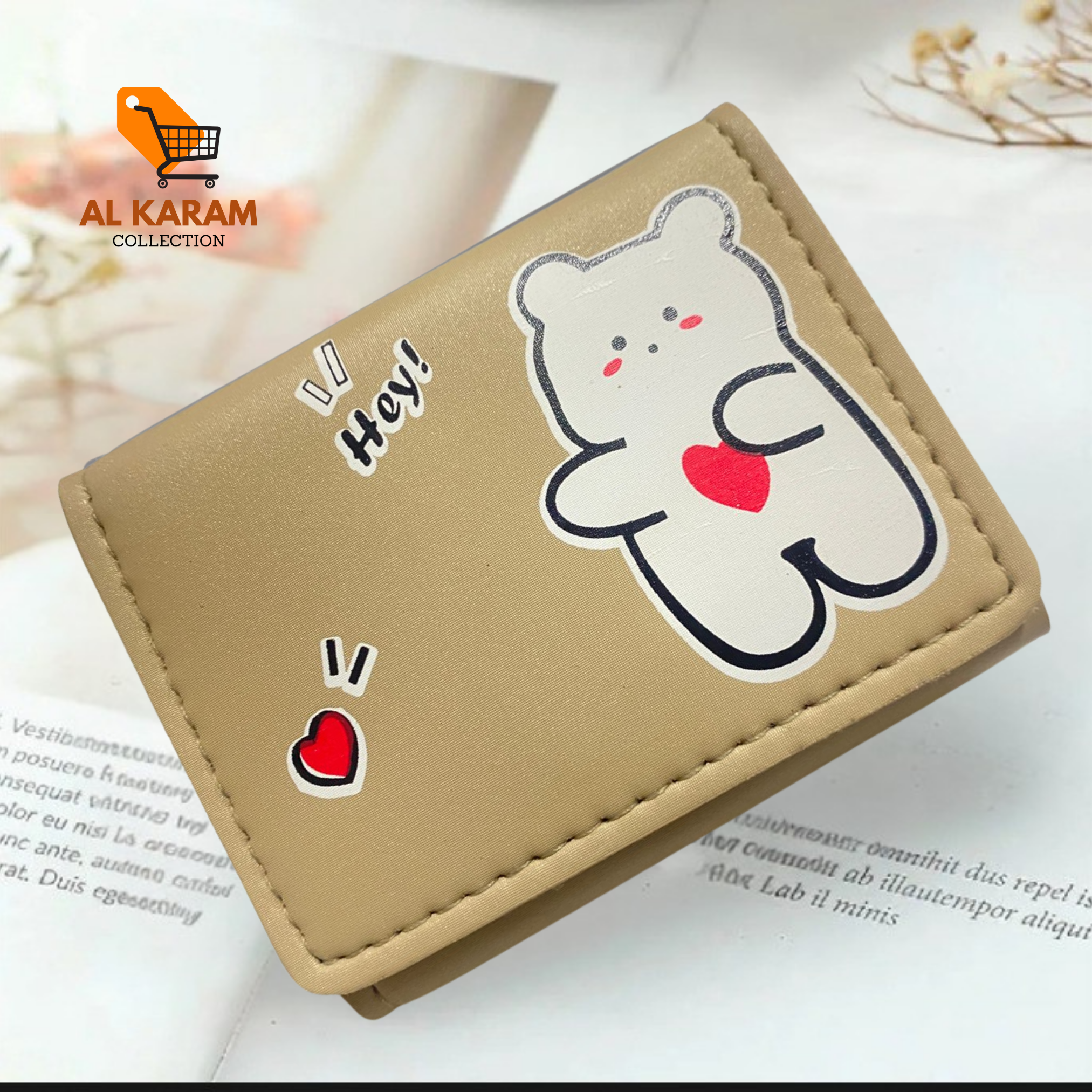 Synthetic Leather Trifold Wallet for Women - Lightweight Multi-Card Bag & Student Gift Style