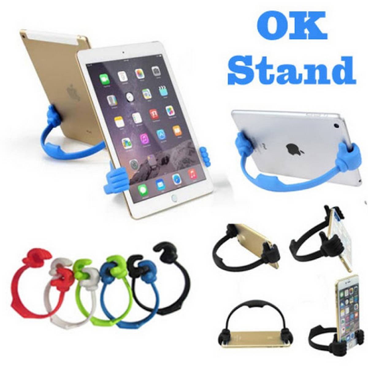 Universal Tablet & Mobilephone holder OK STAND portable light weight