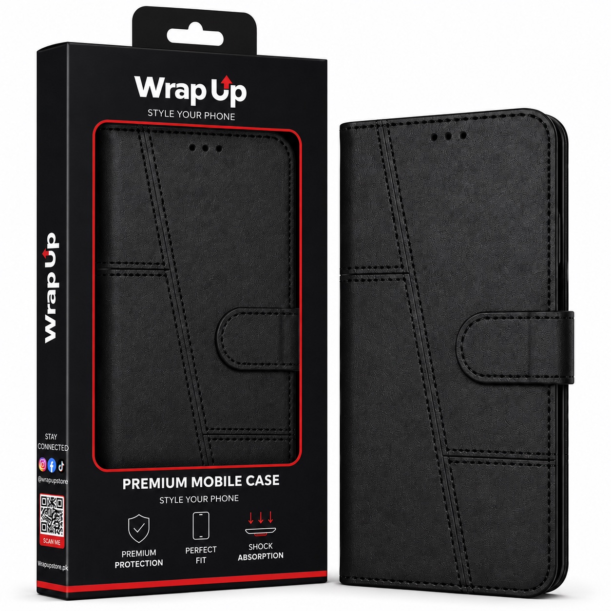 Oppo A5 Premium Leather Wallet Book Cover Case with Card Holder