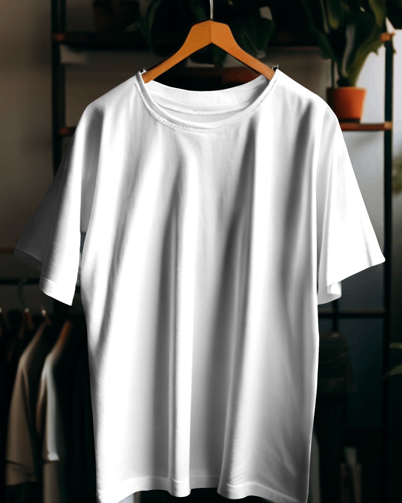Glitzo Oversized Dropshoulder white Tshirt For Men/ Tshirt For Women / Unisex Tshirt / Tshirt For Boys / Tshirt For Girls
