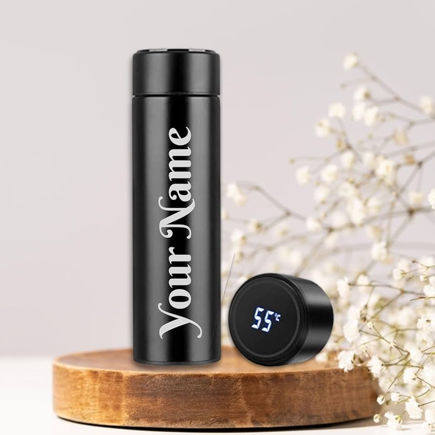 500ML Smart Thermos Water Bottle Led Digital Temperature Display Stainless Steel Coffee Thermal Mugs Intelligent Insulation Cups