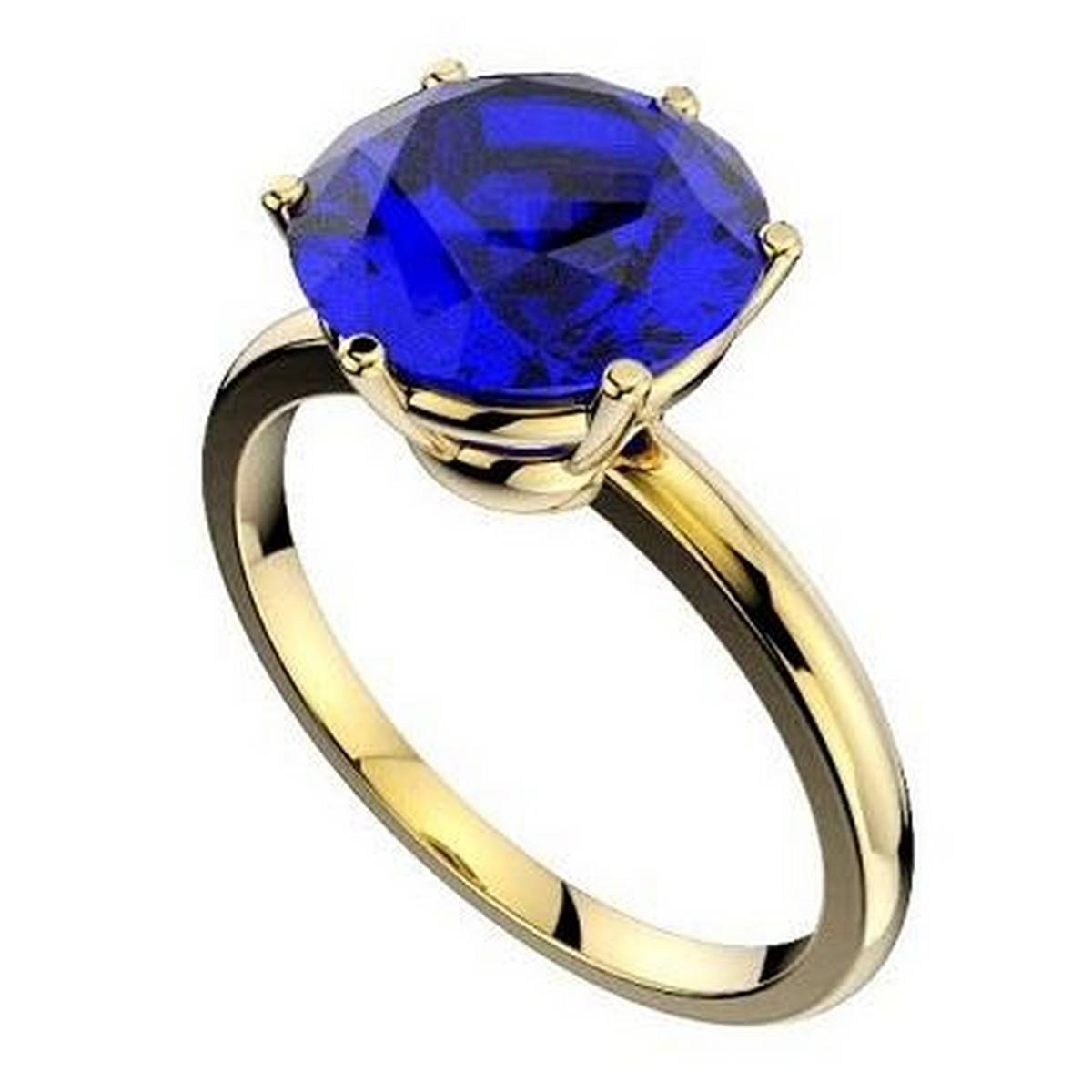 5-pack Rings - Gold-colored/blue - Ladies