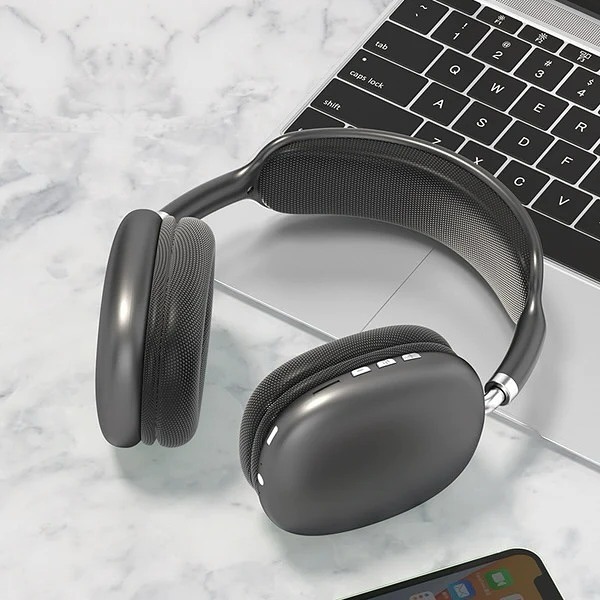 Wireless Bluetooth 5.0 Headphones HiFi Stereo Deep Bass Over Ear Foldable Headphones Gaming Headset for Android Laptop PC Travel Gym Online Classes Supports AUX Cable TF Card Wireless Headphones for Boys Girls Gaming Headphones Wireless Bl
