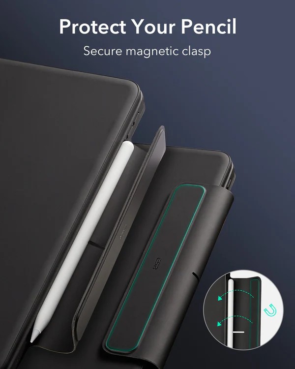 ESR iPad Pro 13inch (2024) M4 Rebound Magnetic Keyboard Case 360 with portrait and landscape modes 24 2fdd2186572cde3f48bd018b8b6c1291