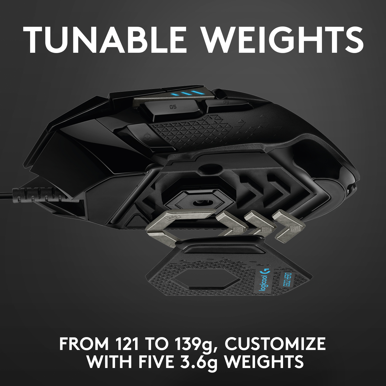 Logitech G502 Gaming Mouse HERO High Performance