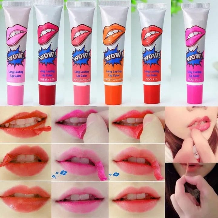 Long Lasting Peel-Off Lip Tint – 6 Colors Waterproof Lip Stain Set