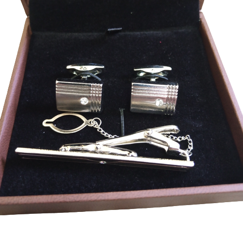 cufflink tie bar set