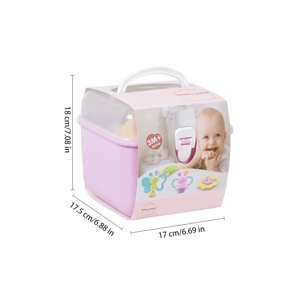 Rattles For Babies Early Teeth Biting Teether, Newborn Baby Rattle Set With Storage Box, Non Toxic Rattles For Kids