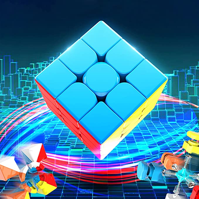 Classic Speed Cube 3x3x3, Full Size 56mm Stickerless Magic Cube Puzzle Toy, Cube Easy Turning & Smooth Play Durable Puzzle Cube Toy