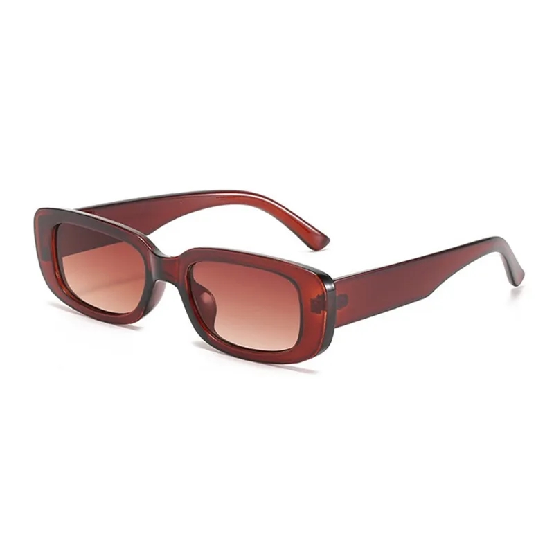 Classic Rectangle Leopard Frame Sunglasses For Women