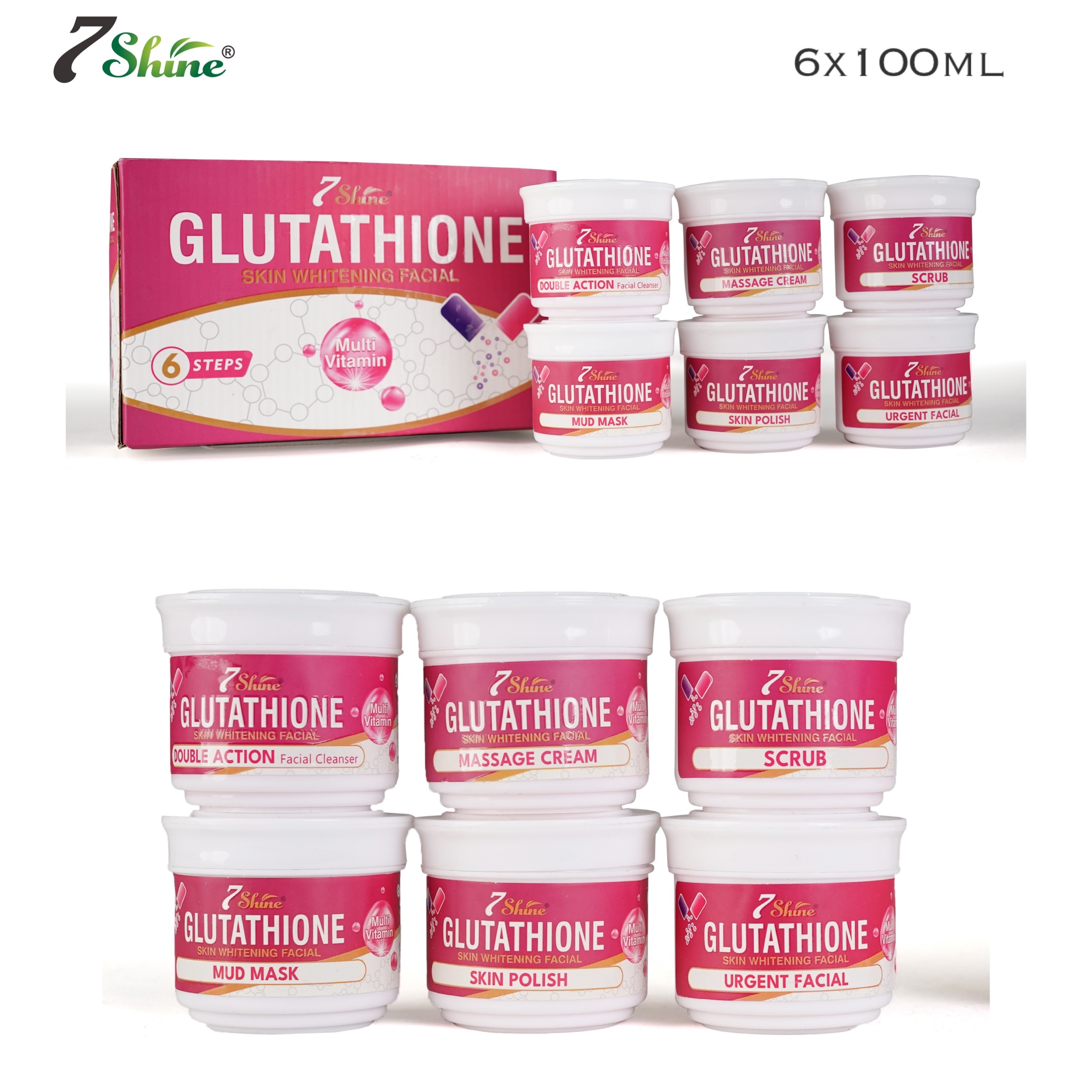 7 Shine Glutathone Facial Kit | 6x100ml
