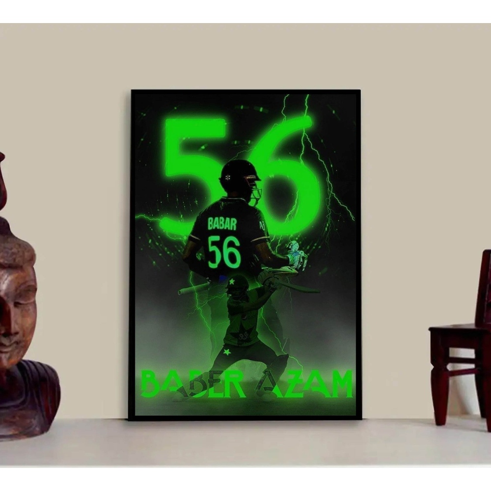 Babar Azam Photo Frame for Pakistan Cricket Boys and Girls Fans