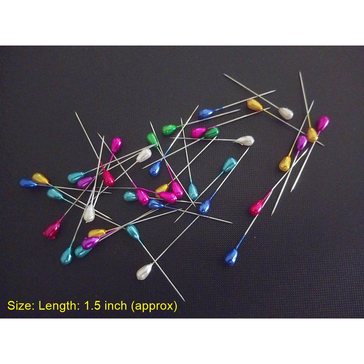 80 Pieces -Scarf Pins  Pear Shaped Clothing Dress Pin for Kids & Women