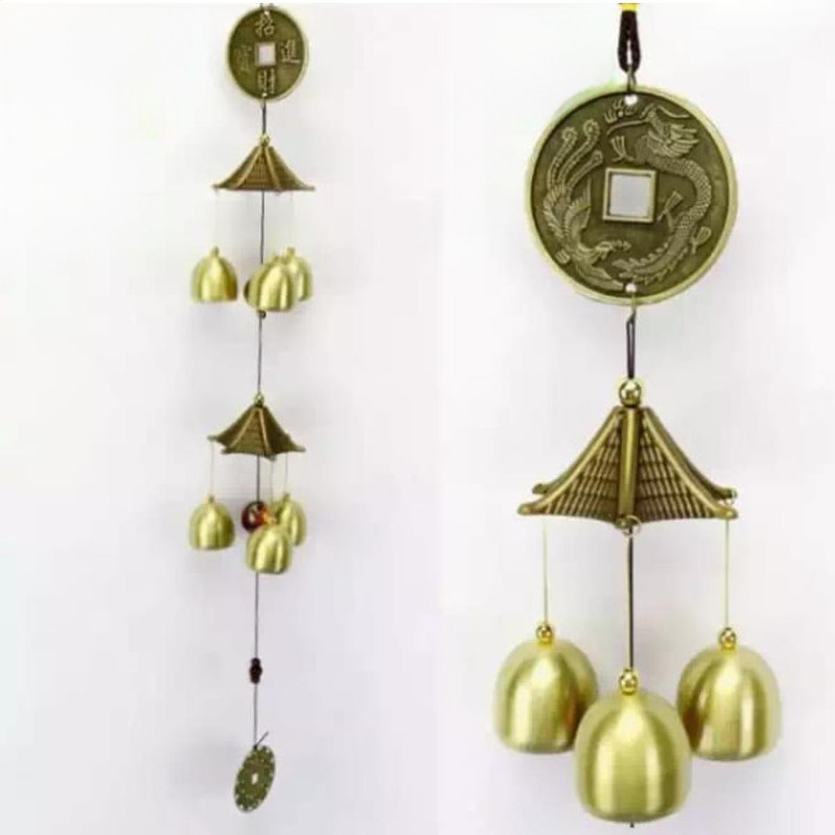 Wind Twin Metal Aluminum Wind Chimes - Feng Shui Ornaments for Doors and Windows, Creative Gift Idea