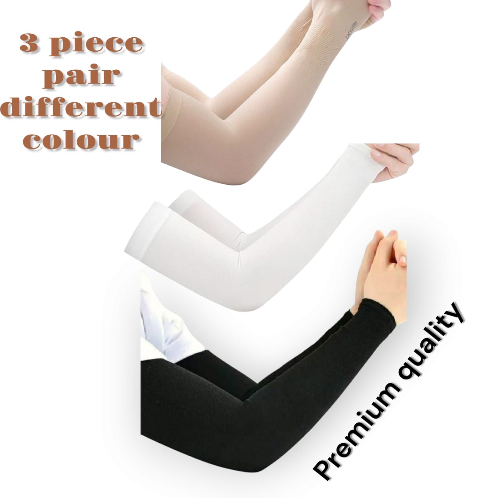1 Pairs Arm Guard Sleeve with Thumb Hole Protective Sleeve Holders Sun UV Protection Long Arm Cover For Running Fishing Cycling
