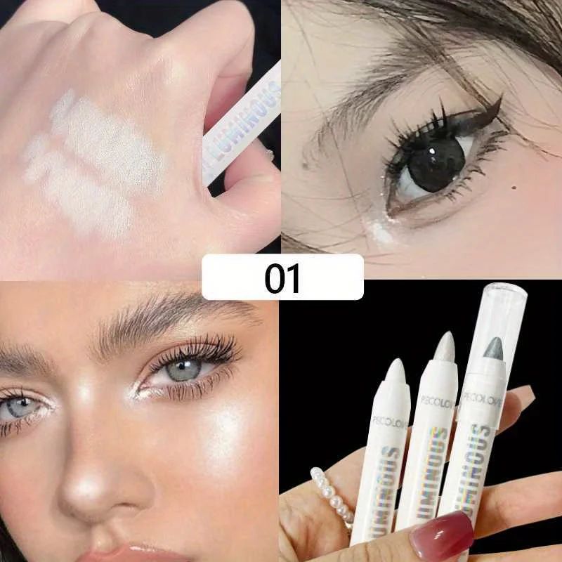 Matte Eyeshadow Pen – Waterproof, Brightening Highlighter Pen/ Novice Long Lasting Flash Lying Silkworm Eye Shadow Makeup
