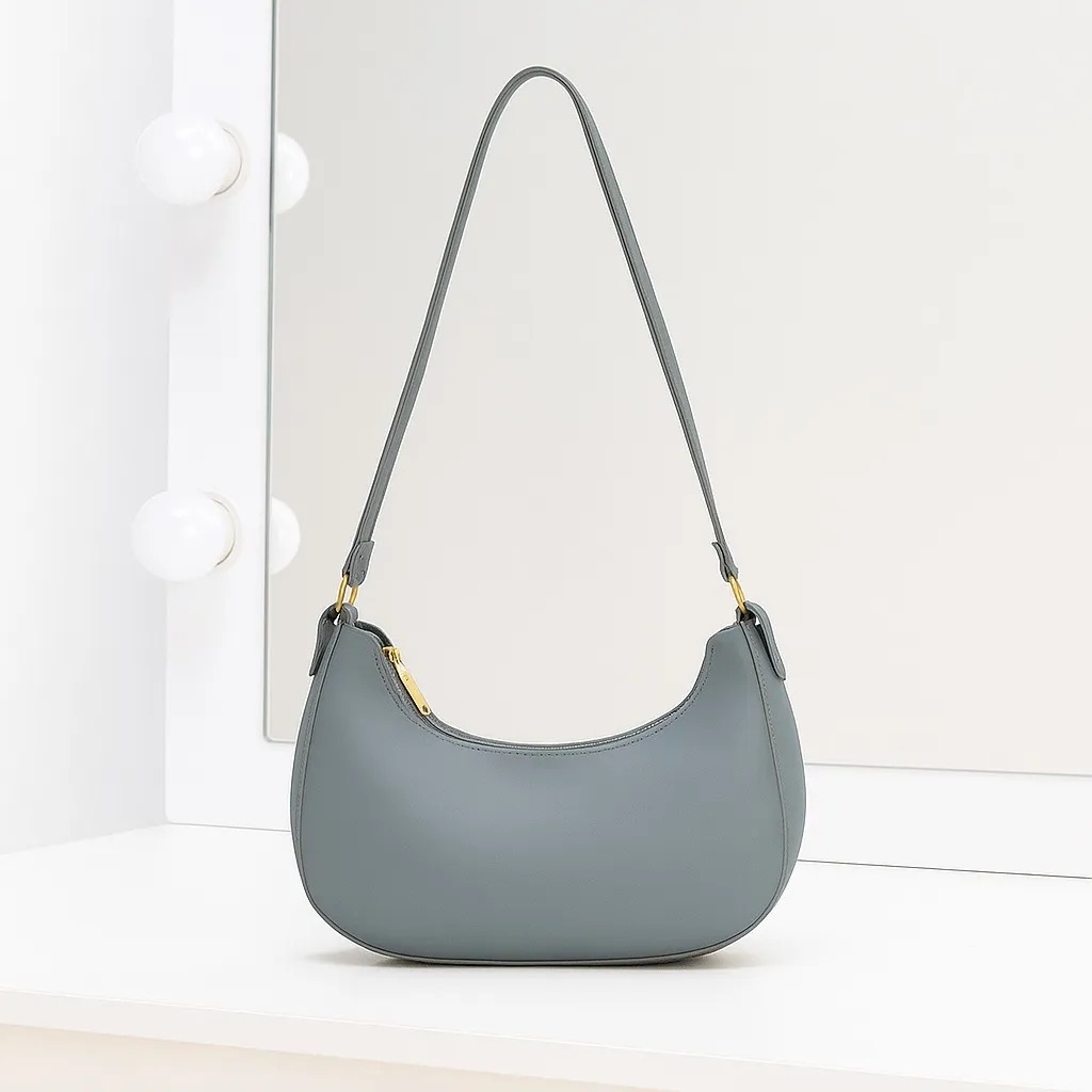 Trendy Half Moon Shoulder Bag for Women | Best Quality Faux Leather Handbag for Girls & Ladies