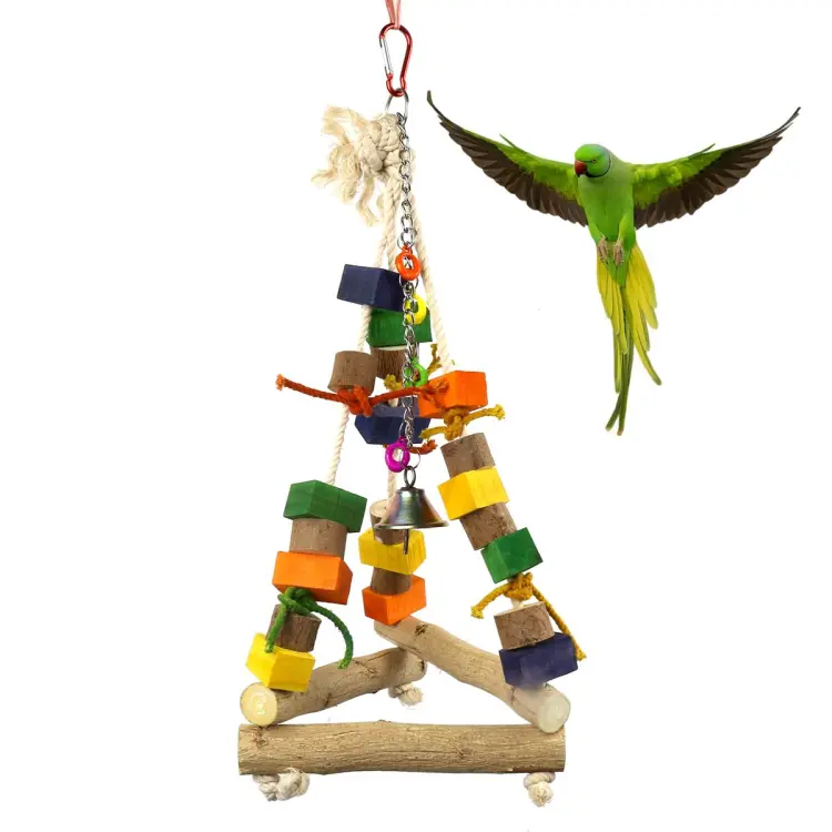 Bird Chewing Swing Toy Parrot