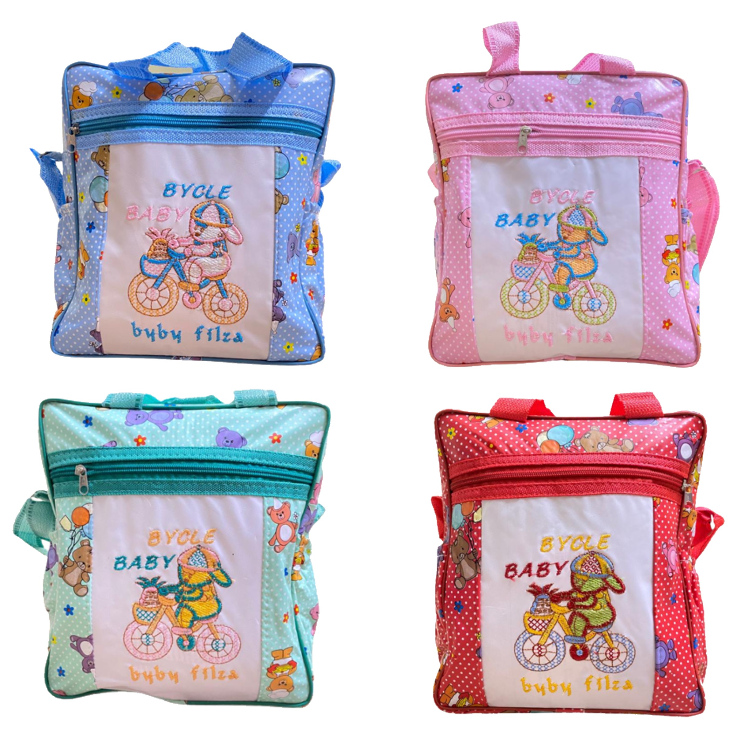 Baby Diaper Bag and Accessories backpack, Kids Storage Carrier Bag, Baby Diaper Organizer, Baby Bag, Kids Bag, Portable Storage Bag - Square