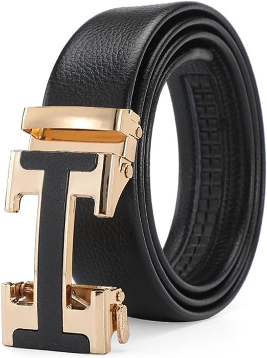 Gold buckle 2025 belt mens