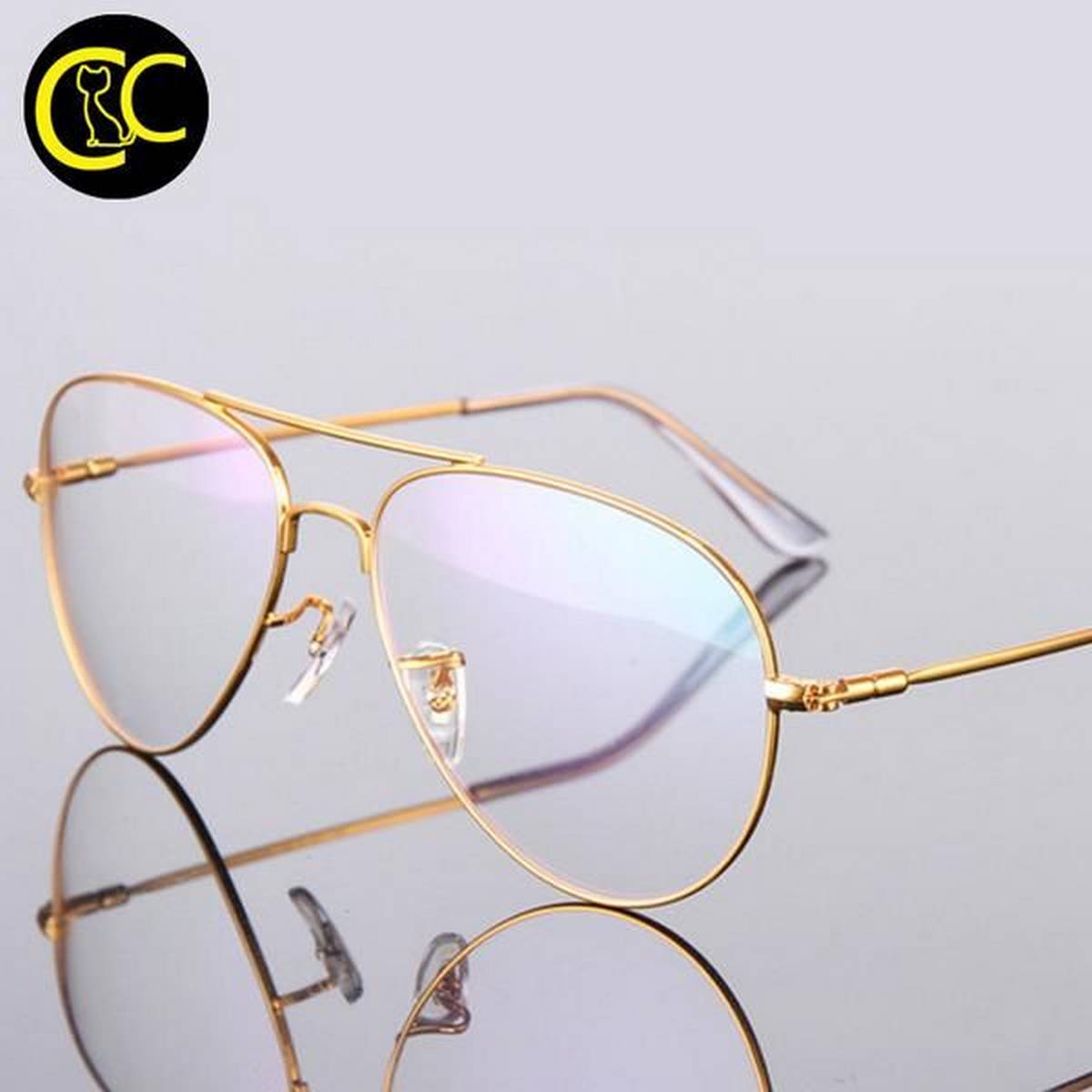 aviator transparent glass