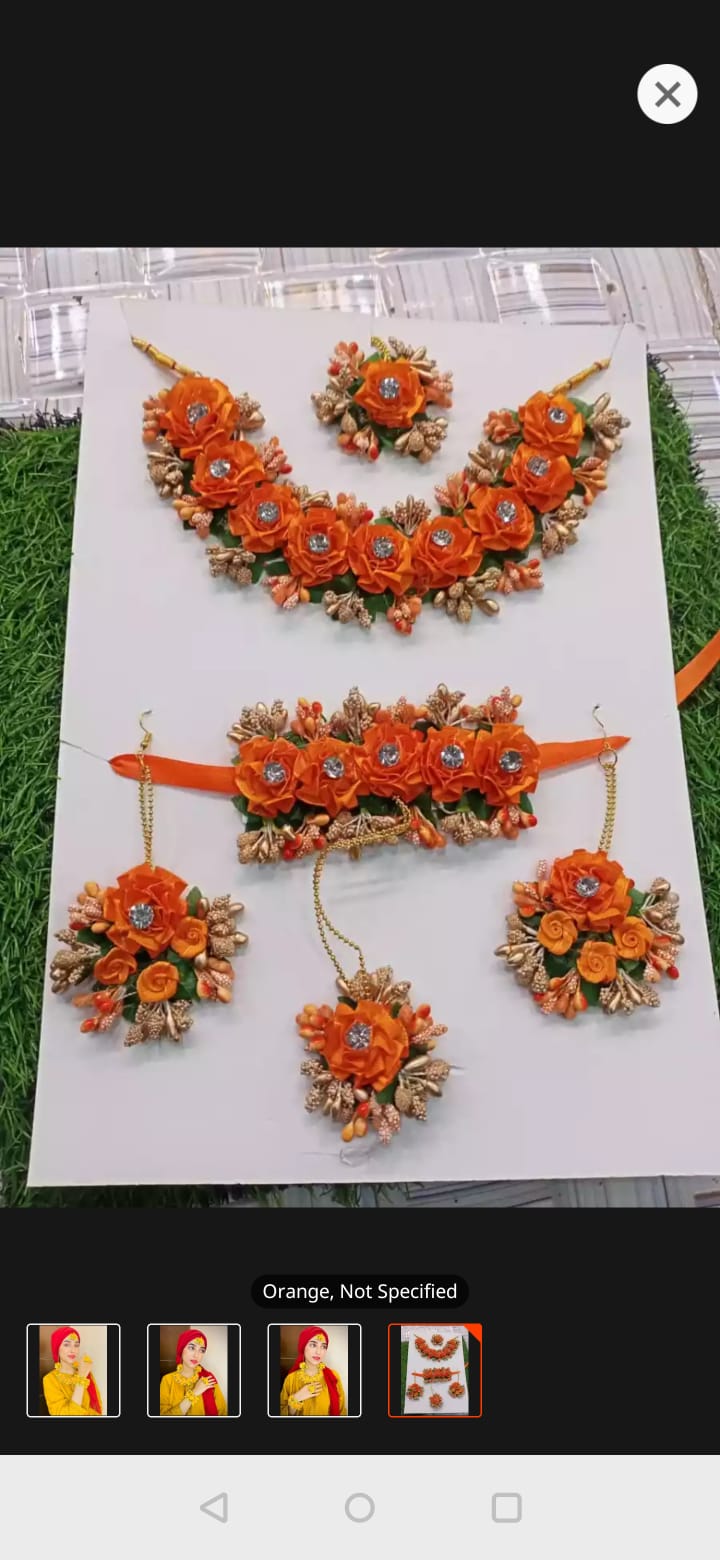 Bridal jewellery set, Bridal jewellery set, Bridal jewellery set Mehndi, Bridal Jewellery set for girls, Floral Jewellery for Mehndi , mayon flower jewelry , Mehndi accessories, Mehndi Jewellery set for girls for Bridal