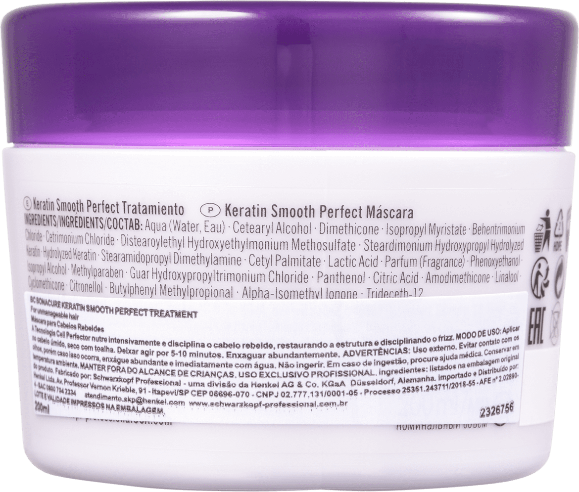 schwarzkopf bc keratin smooth perfect treatment