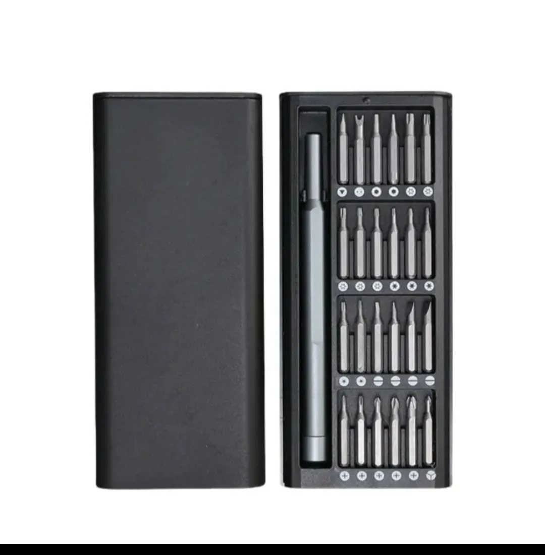 25 in 1 Hardware Kit/Screwdriver Set 25 in 1 With Case Multifunctional Mobile Repairing Tools For Mobiles Phones Cell Phone Tablets Computers Repair Mini Hand Tool Kit/Precision Screwdriver Set - Magnetic Driver Bits, S2 Steel Pocket Tool Kit for Elect