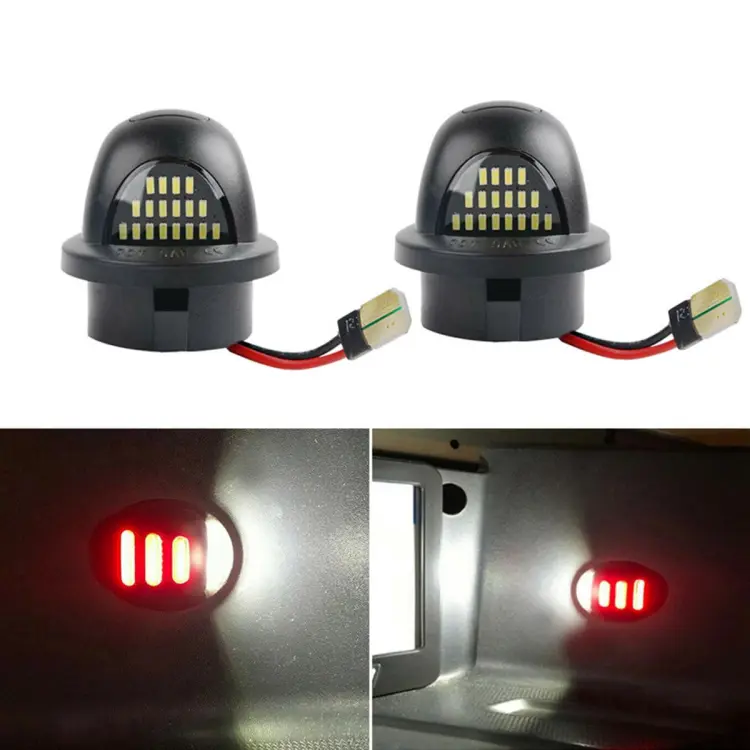 LED License Plate Tag Light Red Neon Tube for Ford Pickup F150 F250 F350  LED License Plate Light