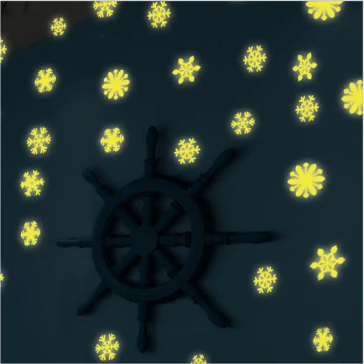 Pretty Yellow Glow In The Dark Fluorescent Luminous Wall Stickers