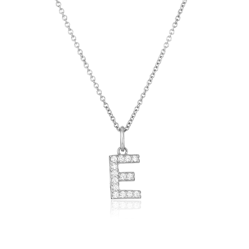 Silver Stainless Steel Alphabet Necklace/Locket/Pendants for Girls & Women with Chain - A to Z Your Name Alphabets