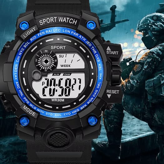 Sports Watch Digital LED for Active Lifestyle | Watches for Boys & Watch for Kids | Watches for Girls Digital | Sports Shape Watch Casual Use | LED Watch for Boys Waterproof | Sports Watches for Men | Light Weight Alarm Watch for Boys & Mens
