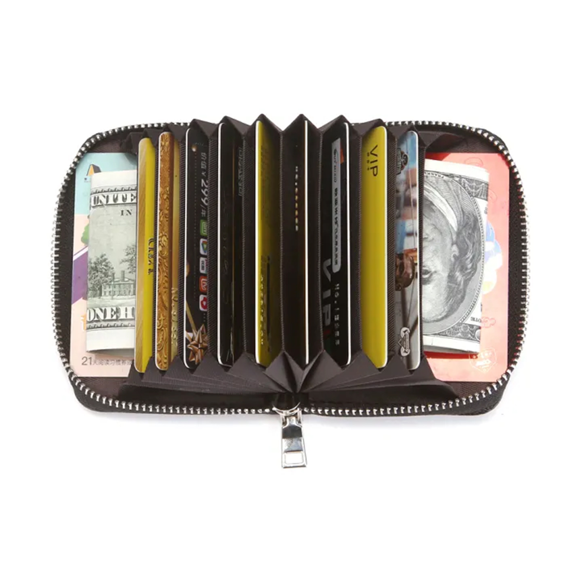 Wallet for men- Stylish leather Wallet 9 Card holder Pockets 2 CASH AND KEY POCKETS Leather Decent Smart and Long lasting Brown wallet for men / women / girls / boys