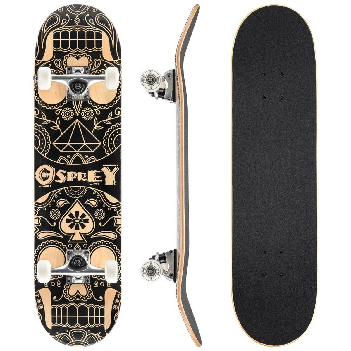 Скейтборд Osprey Leopard 31 Double Kick Skateboard